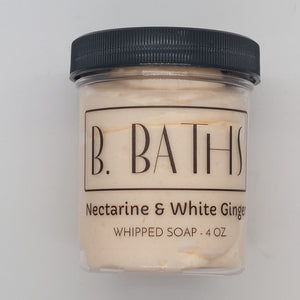 Nectarine and White Ginger Whipped Soap
